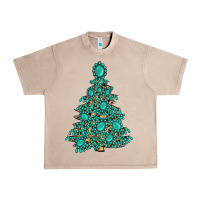 French Oak christmas tree with gemstones Urban Heavy Tee - MaliasSmallBusiness