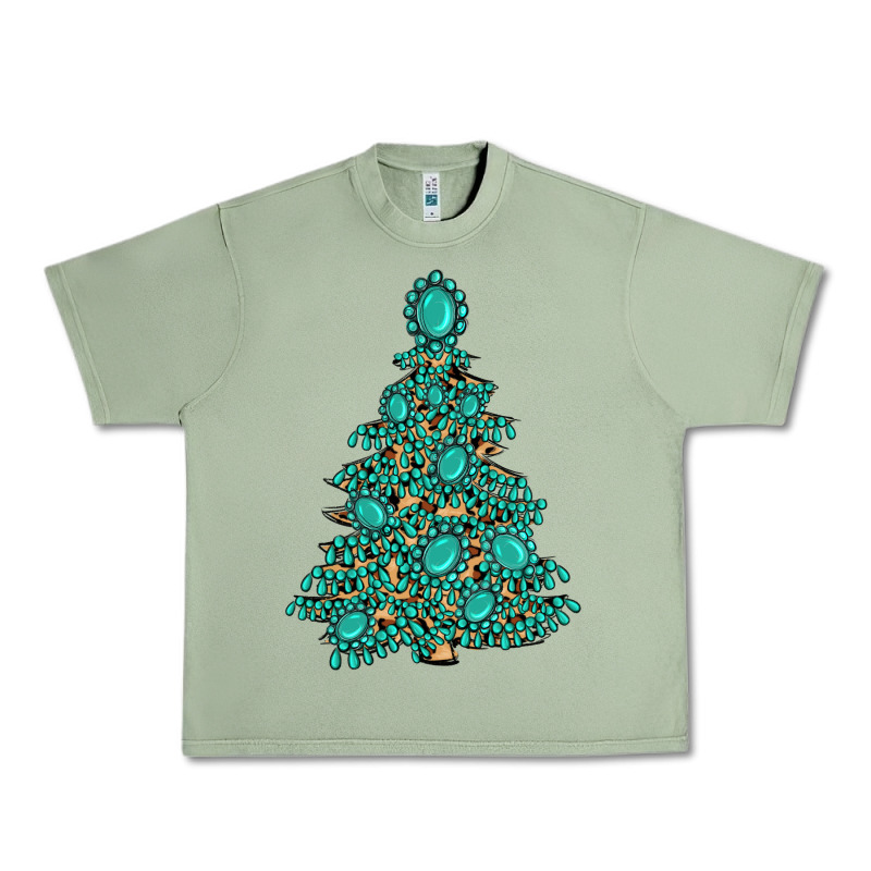 Christmas Tree With Gemstones Urban Heavy Tee by MaliasSmallBusiness | Teevron