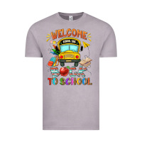 Vintage Zinc welcome back to school with school bus Vintage Tee - NancyCooperArtShop