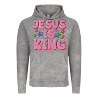 Cloud Rock jesus is king Vintage Hoodie - MaliasSmallBusiness