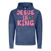 Vintage Denim jesus is king Vintage Hoodie - MaliasSmallBusiness