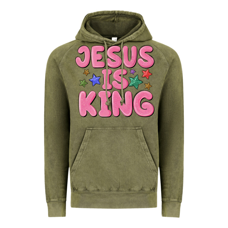 Jesus Is King Vintage Hoodie by MaliasSmallBusiness | Teevron