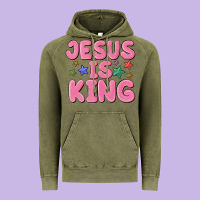 Jesus Is King Vintage Hoodie Designed By Maliassmallbusiness