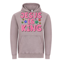 Vintage Zinc jesus is king Vintage Hoodie - MaliasSmallBusiness