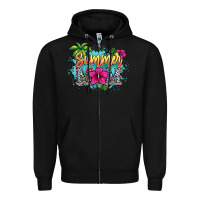 Black Summer Mom Zipper Hoodie - HowdyJamesFarm