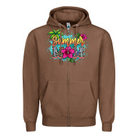 Chestnut Summer Mom Zipper Hoodie - HowdyJamesFarm