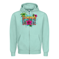 Seafoam Summer Mom Zipper Hoodie - HowdyJamesFarm