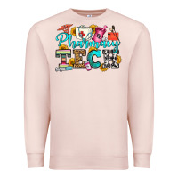 Pale Pink pharmacy tech Premium Sweatshirt - OliviaCreatesArt