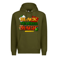 Army Green Black Teacher magic Premium Hoodie - HowdyJamesFarm