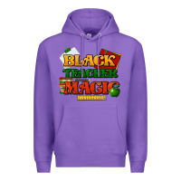 Purple Black Teacher magic Premium Hoodie - HowdyJamesFarm