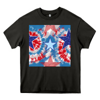 Asphalt patriotic tie dye stars Heavy Core Tee - BundleAndBundleShop