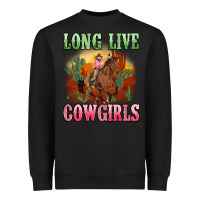 Black long live cowgirls artiststas Heavyweight Sweatshirt - Artiststas