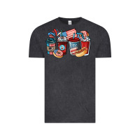 Vintage Black 4th of july coffee cups Vintage Tee - NancyCooperArtShop