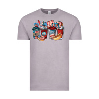 Vintage Zinc 4th of july coffee cups Vintage Tee - NancyCooperArtShop