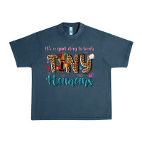 Midnight Navy its a good day to teach tiny humans Urban Heavy Tee - NancyCooperArtShop