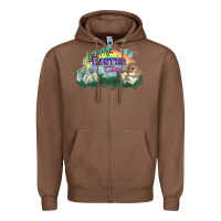 Chestnut Happy Easter Day rainbow Zipper Hoodie - HowdyJamesFarm