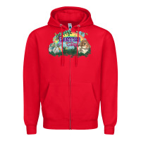Red Happy Easter Day rainbow Zipper Hoodie - HowdyJamesFarm
