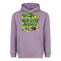 Lavender lucky girl st. patricks day Heavyweight Hoodie - HowdyJamesFarm