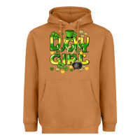 Meerkat lucky girl st. patricks day Heavyweight Hoodie - HowdyJamesFarm