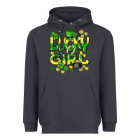 Smoke lucky girl st. patricks day Heavyweight Hoodie - HowdyJamesFarm