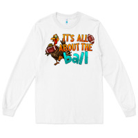 White It's All About The Ball Long Sleeve Tee - LillyAllenDesigns