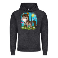 Vintage Black little cute horse Vintage Hoodie - NancyCooperArtShop