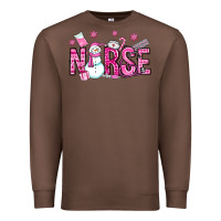 Chestnut nurse pink christmas Premium Sweatshirt - OliviaCreatesArt