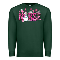 Sports Green nurse pink christmas Premium Sweatshirt - OliviaCreatesArt
