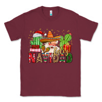 Burgundy feliz navidad santa Classic Tee - MaliasSmallBusiness