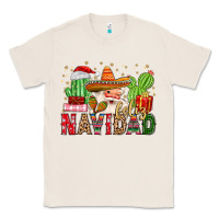Natural feliz navidad santa Classic Tee - MaliasSmallBusiness