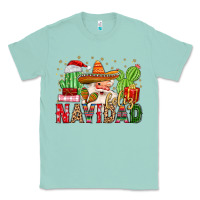 Seafoam feliz navidad santa Classic Tee - MaliasSmallBusiness