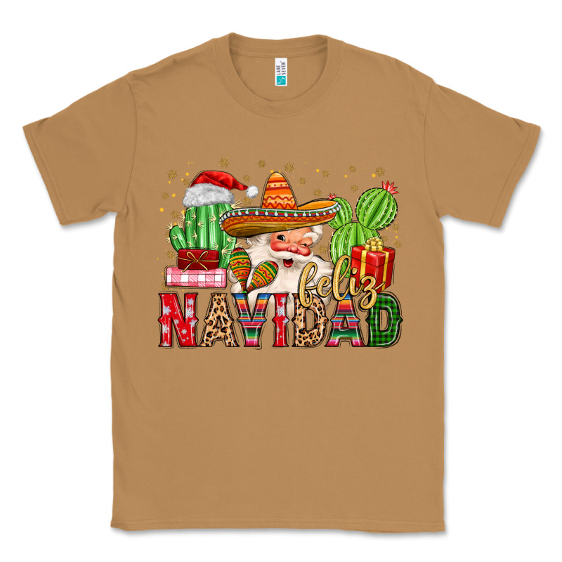 Feliz Navidad Santa Classic Tee by MaliasSmallBusiness | Teevron