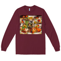 Burgundy fall heifer cow Long Sleeve Tee - RanaPortraitStore