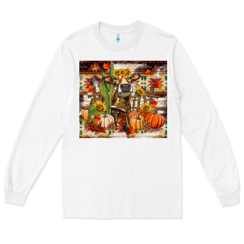 Fall Heifer Cow Long Sleeve Tee by RanaPortraitStore | Teevron