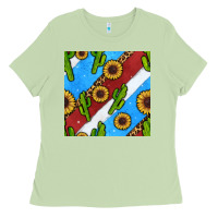 Matcha western 4th of july seamless pattern Ladies Tee - BundleAndBundleShop