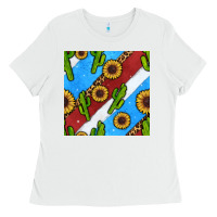 White western 4th of july seamless pattern Ladies Tee - BundleAndBundleShop
