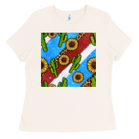 Bone western 4th of july seamless pattern Ladies Tee - BundleAndBundleShop
