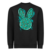 Black gemstone rabbit Heavyweight Sweatshirt - Artiststas