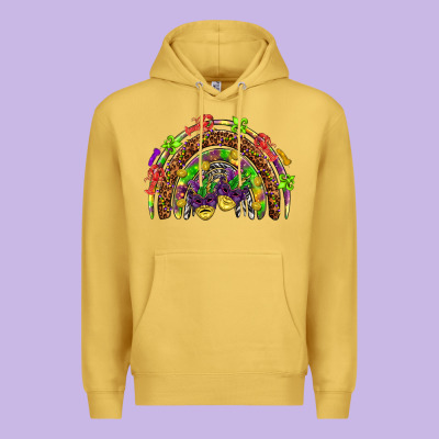 Mardi Gras Rainbow Premium Hoodie Designed By Howdyjamesfarm