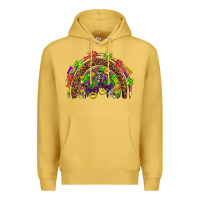 Antique Gold Mardi Gras rainbow Premium Hoodie - HowdyJamesFarm