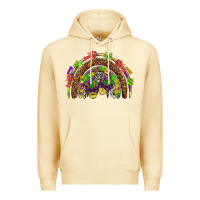 Pina Colada Mardi Gras rainbow Premium Hoodie - HowdyJamesFarm