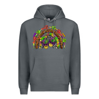 Rock Mardi Gras rainbow Premium Hoodie - HowdyJamesFarm