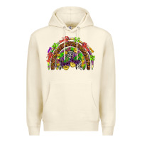 Sandshell Mardi Gras rainbow Premium Hoodie - HowdyJamesFarm