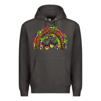 Smoke Mardi Gras rainbow Premium Hoodie - HowdyJamesFarm