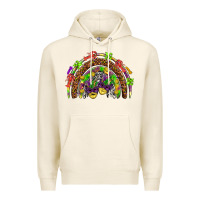 Tofu Mardi Gras rainbow Premium Hoodie - HowdyJamesFarm