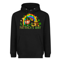 Black St. Patrick's Day Elf with elements Heavyweight Hoodie - HowdyJamesFarm