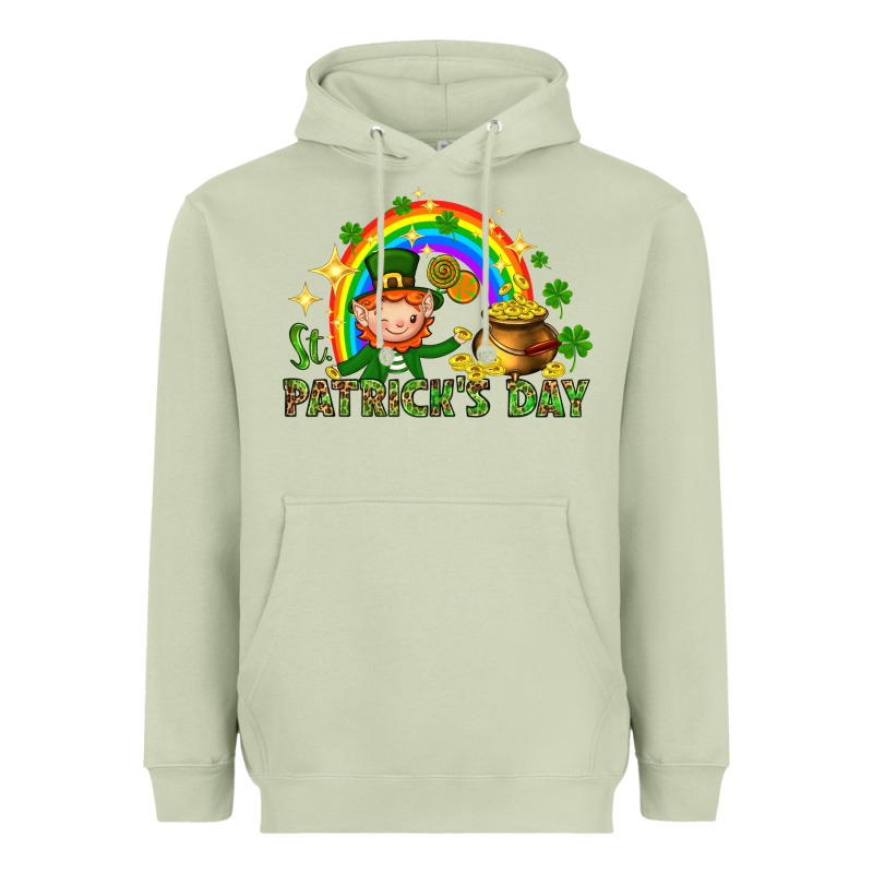 St. Patrick's Day Elf With Elements Heavyweight Hoodie by HowdyJamesFarm | Teevron