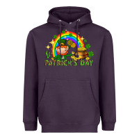 Plum St. Patrick's Day Elf with elements Heavyweight Hoodie - HowdyJamesFarm