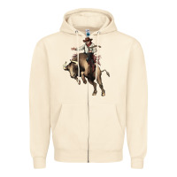 Sandshell Cowboy bull rodeo Zipper Hoodie - HowdyJamesFarm