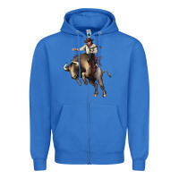 True Royal Cowboy bull rodeo Zipper Hoodie - HowdyJamesFarm